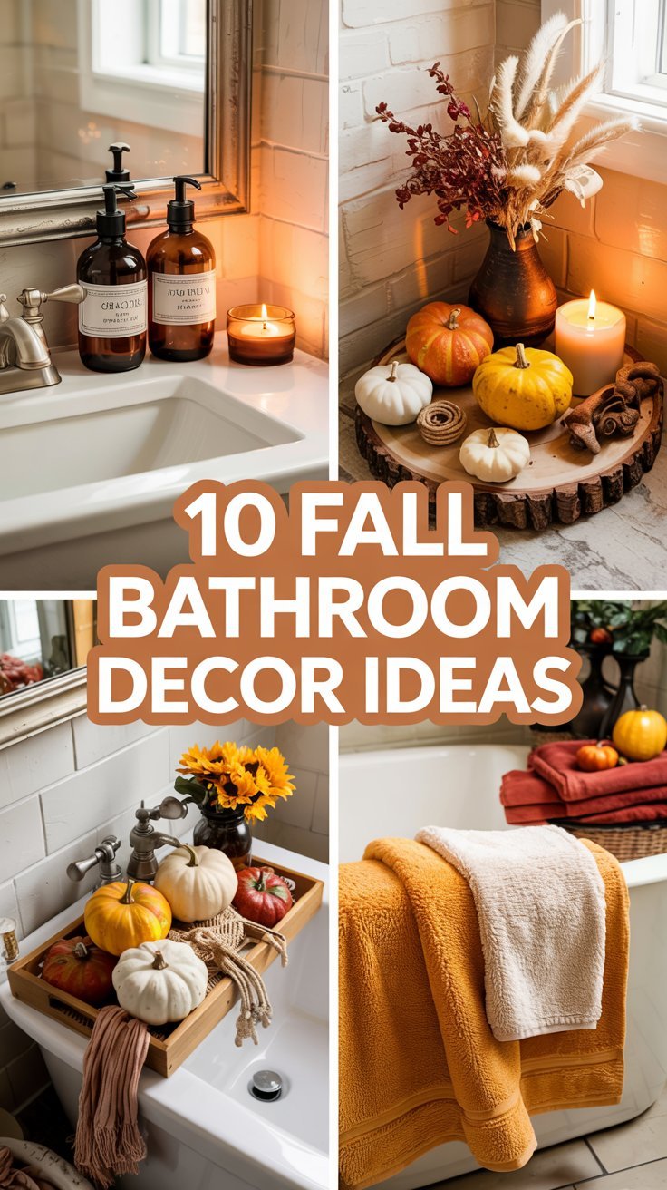 10 Fall Bathroom Decor Ideas That Bring Cozy Vibes Into Your Morning Routine