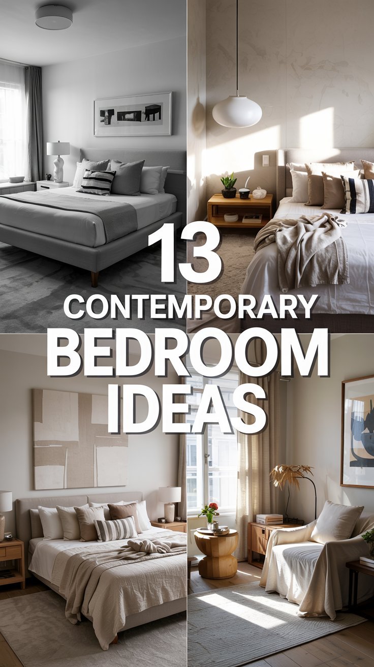 13 Contemporary Bedroom Ideas for a Sleek, Stylish, and Comfortable Space